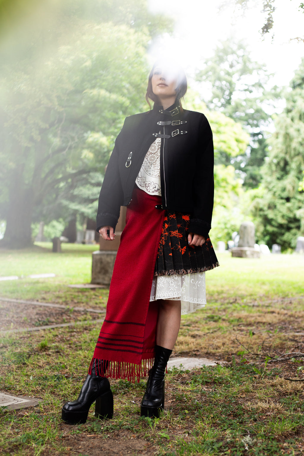 Cropped Chore Coat in Black Denim, size Small