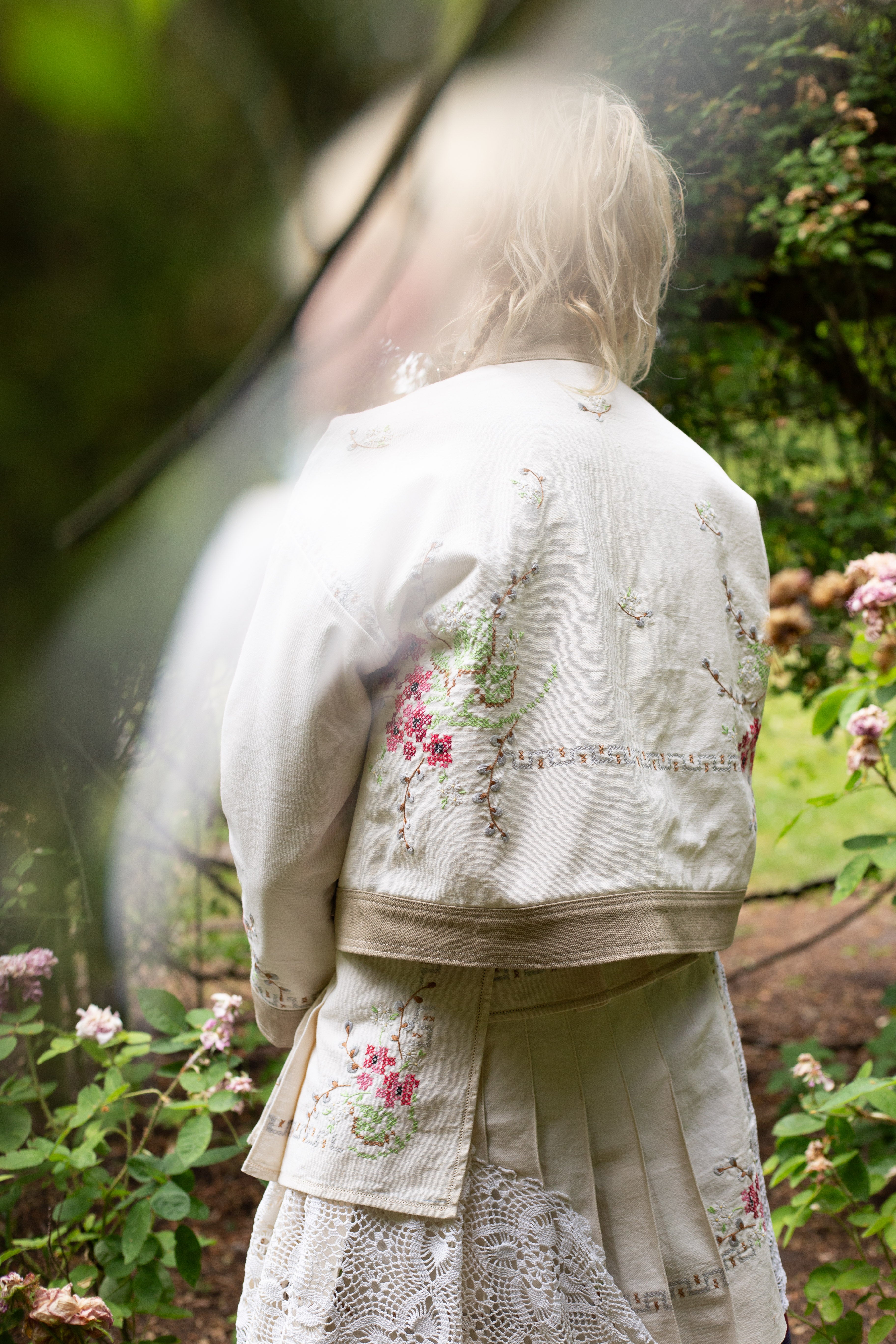 Cropped Chore Coat & Deedee Kilt Set, size M/L