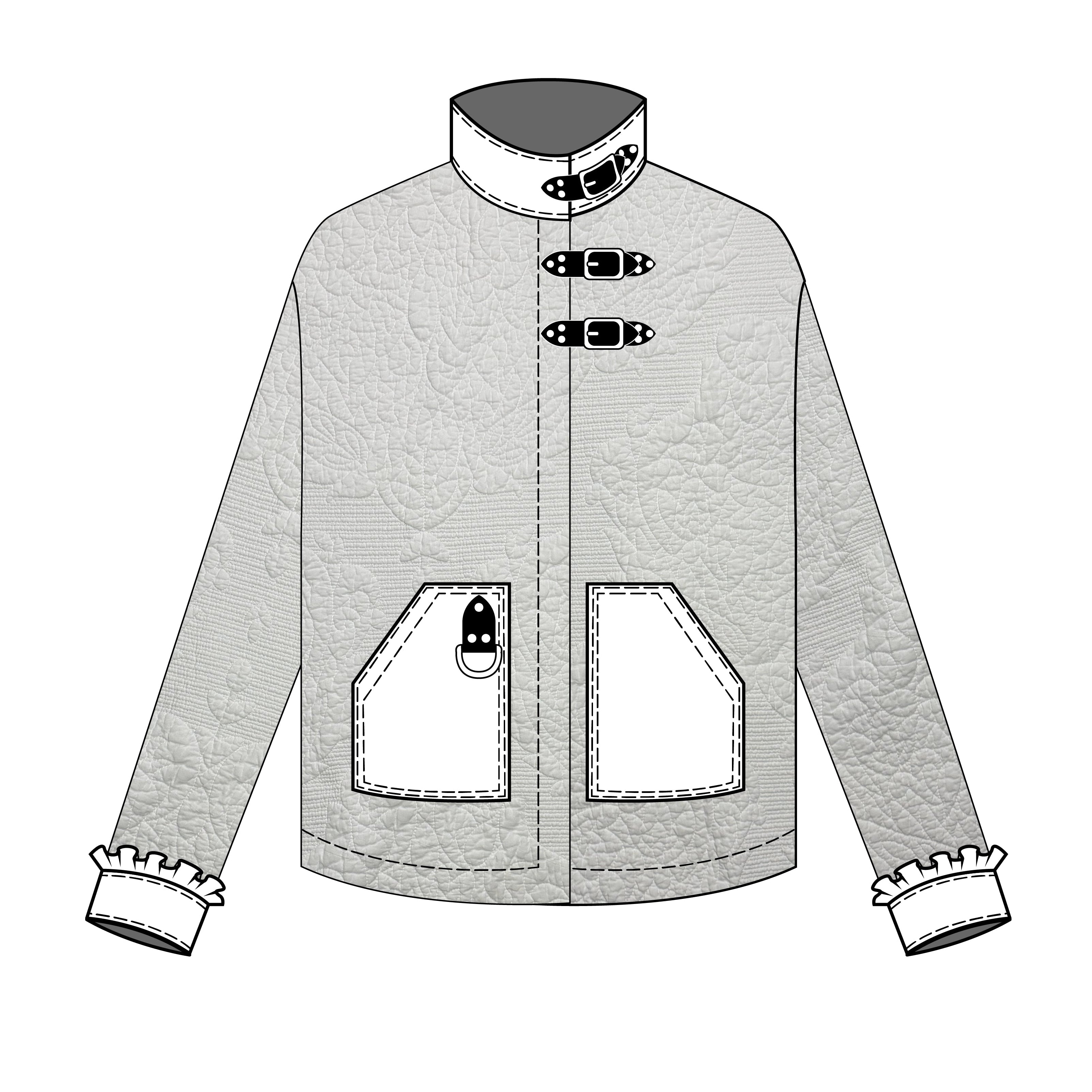 Chore Coat, White Quilt