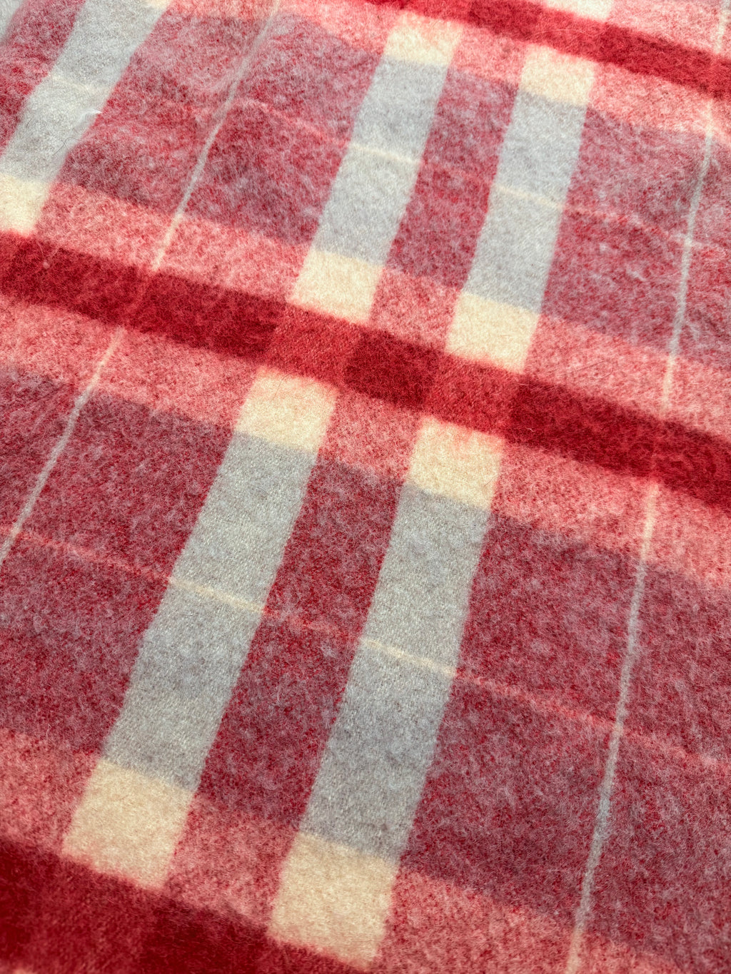 Chore Coat, Pink Plaid Wool