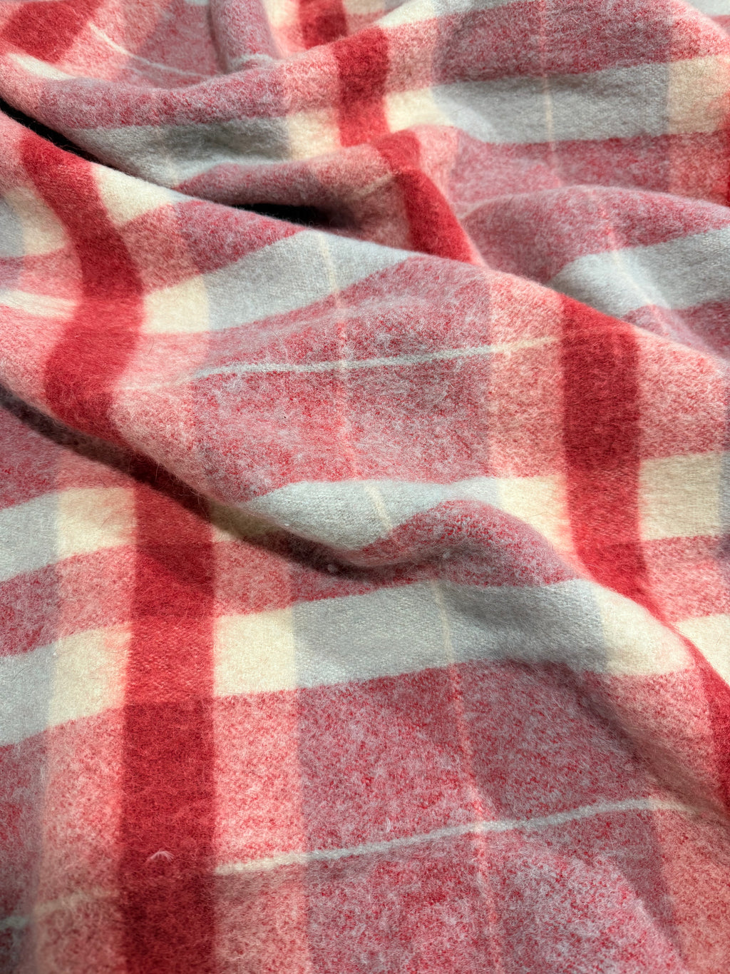 Chore Coat, Pink Plaid Wool