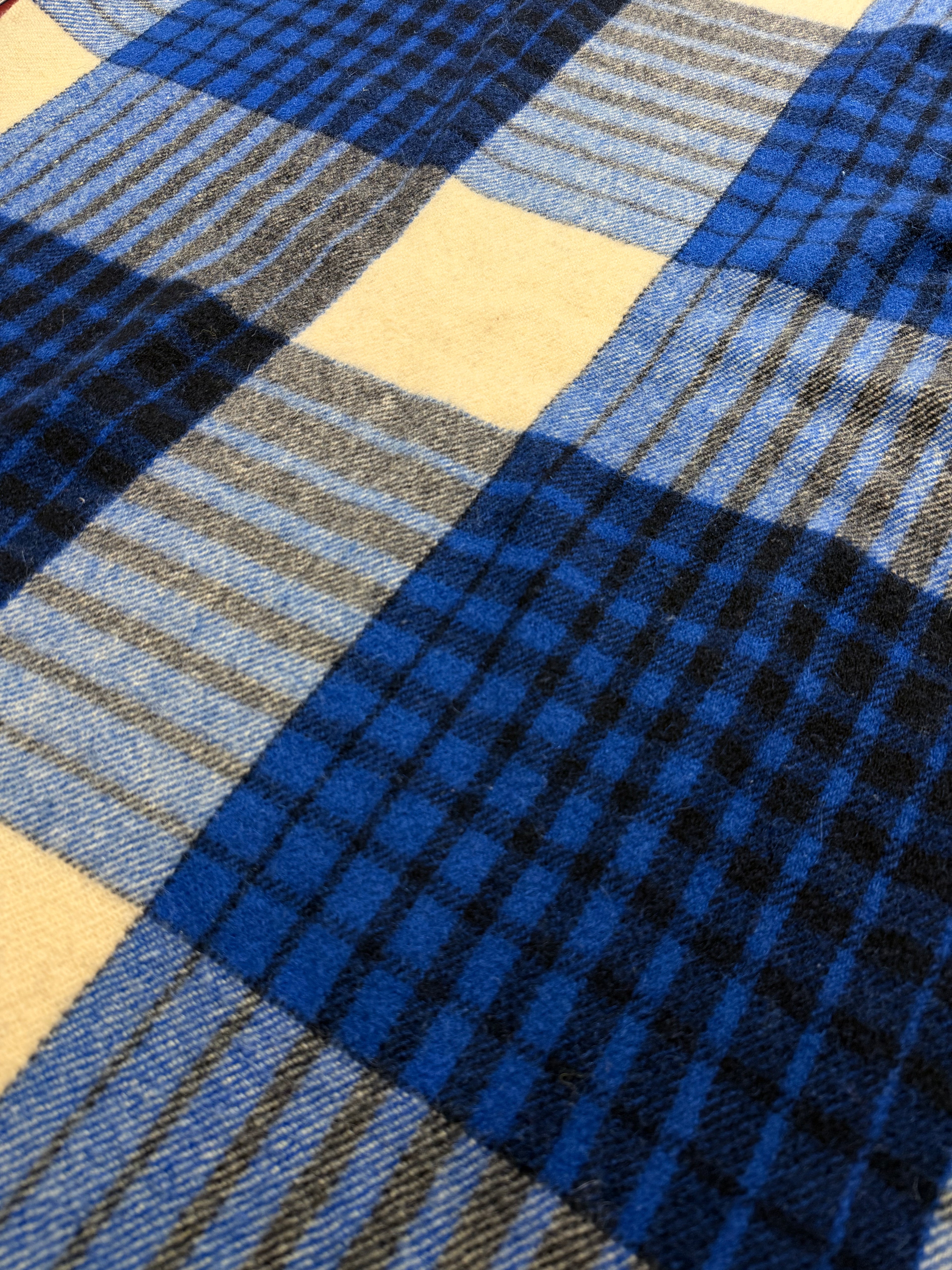 Chore Coat, Blue Plaid Wool