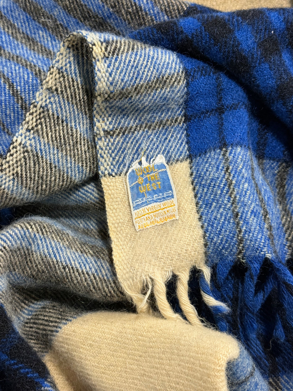 Chore Coat, Blue Plaid Wool