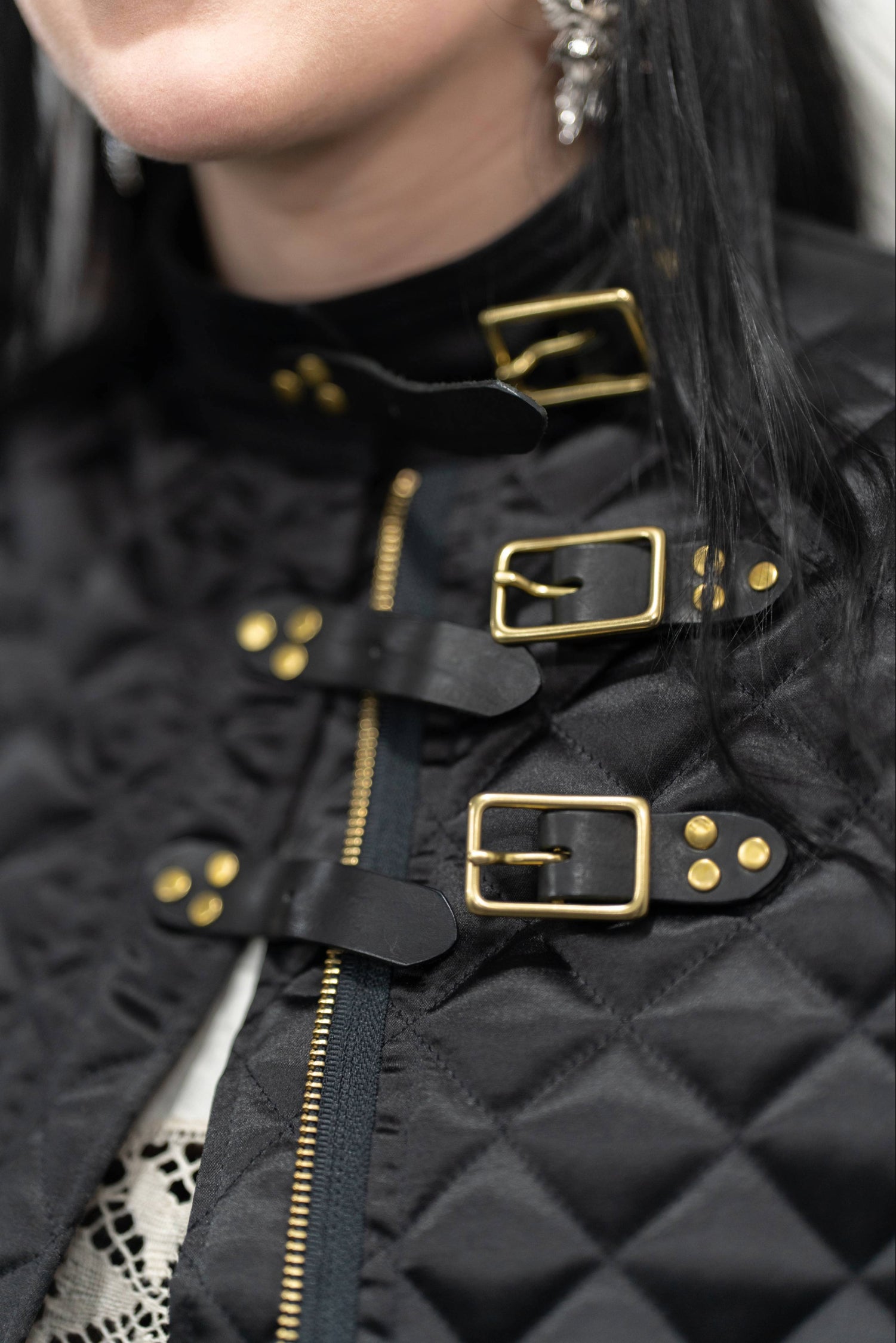 Chore Coat, Quilted Black size Small