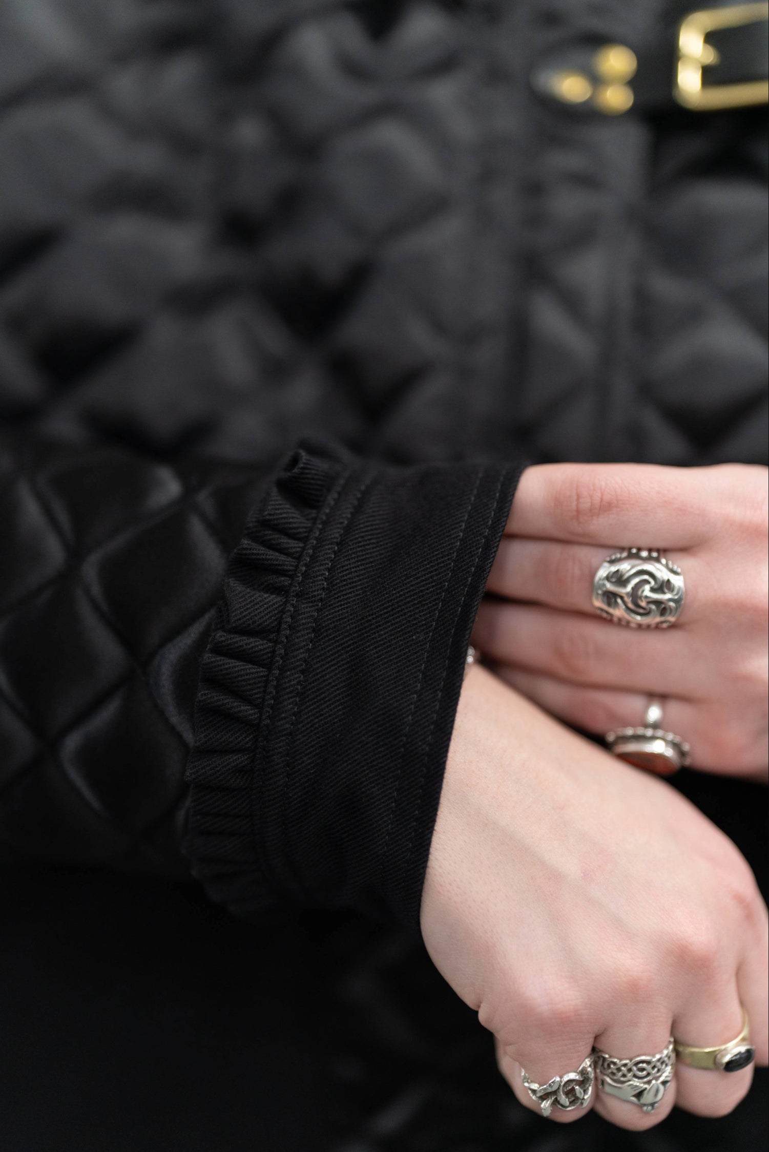 Chore Coat, Quilted Black size Small