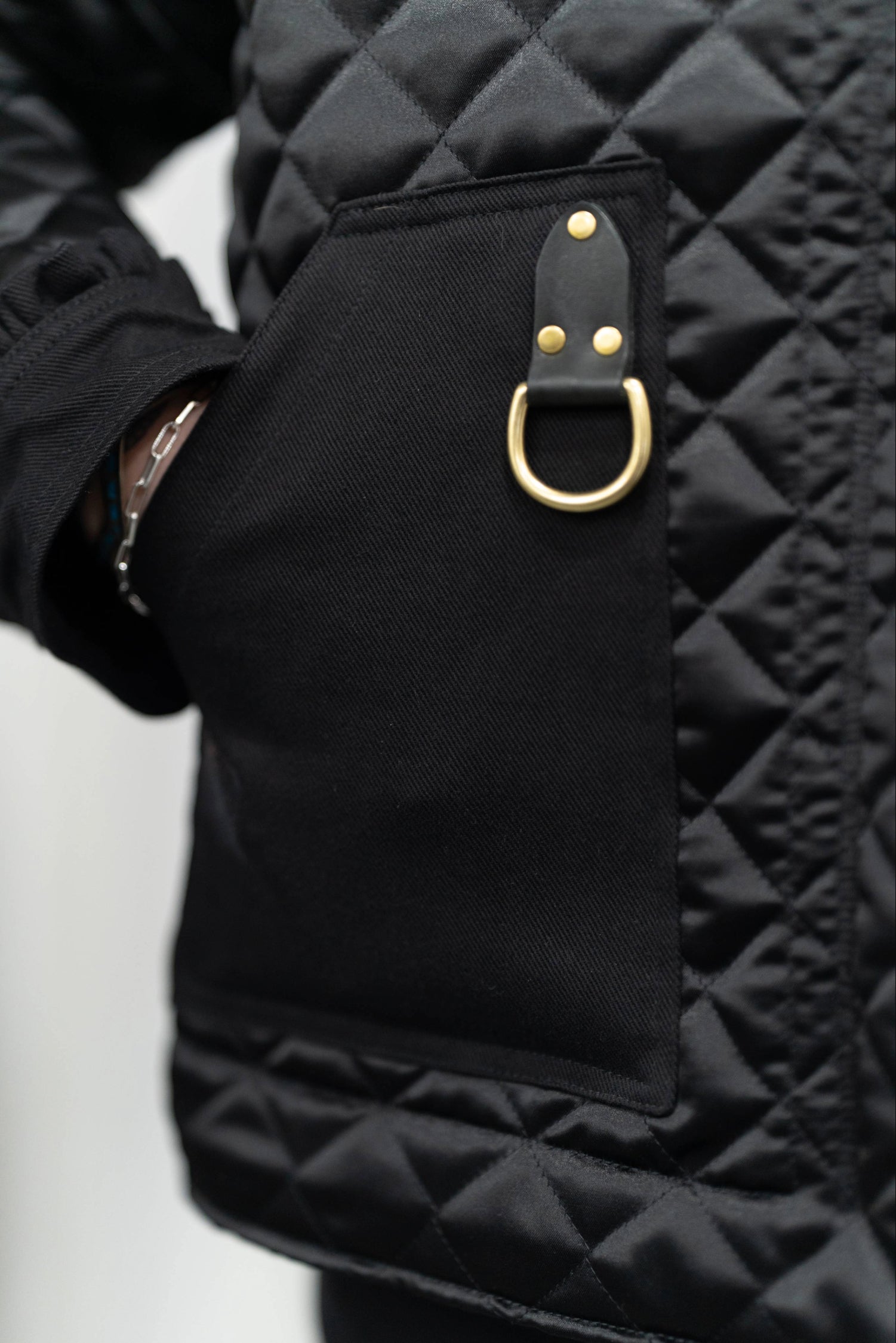 Chore Coat, Quilted Black size Small