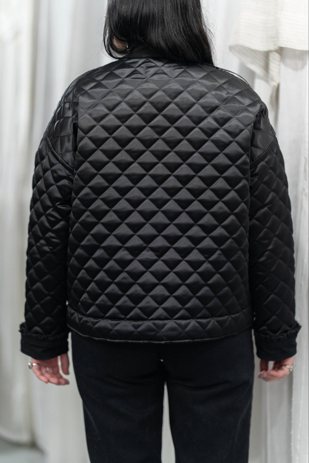 Chore Coat, Quilted Black size Small